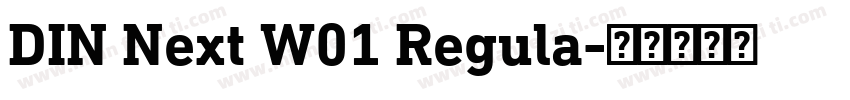 DIN Next W01 Regula字体转换